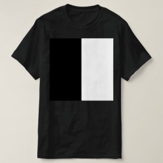 half wit half zwart, half zwart half wit t-shirt