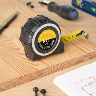 half zwart half geel 2-initialen Modern n° 1 Rolmaat