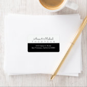 half zwart half wit etiket met paar namen (Insitu)