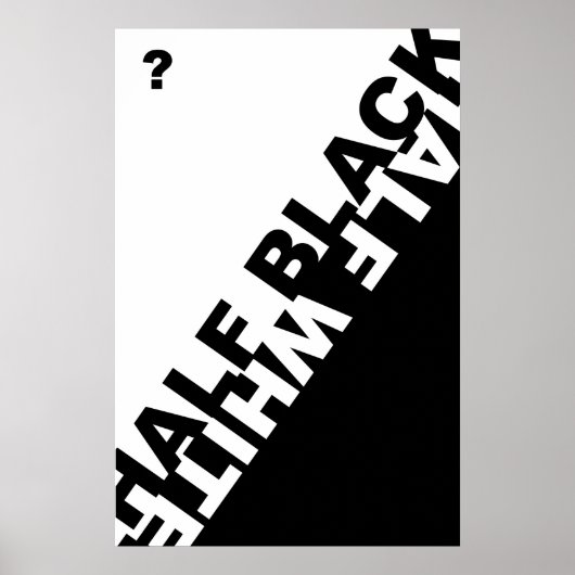 Half zwart of half wit? poster (Voorkant)