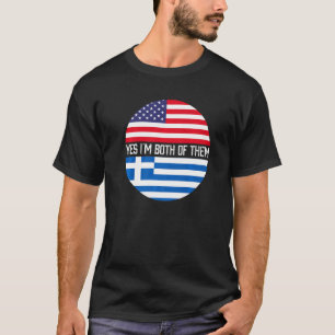 HalfAmerikaans half Grieks erfgoed van de Amerikaa T-shirt