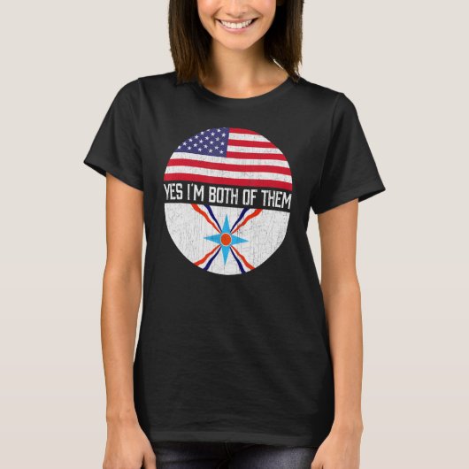 HalfAmerikaanse halfAmerikaanse Amerikaanse Amerik T-shirt (Voorkant)