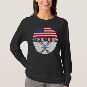 HalfAmerikaanse halfAmerikaanse Amerikaanse Amerik T-shirt