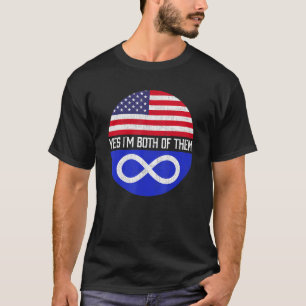 HalfAmerikaanse halve maan Erfgoed van de Amerikaa T-shirt