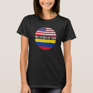 HalfAmerikaanse herit van de Amerikaanse vlag T-shirt