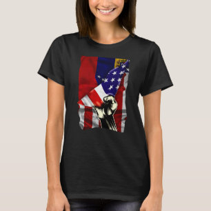 HalfAmerikaanse vlag Venezolaanse ROOTS Vlag Venez T-shirt
