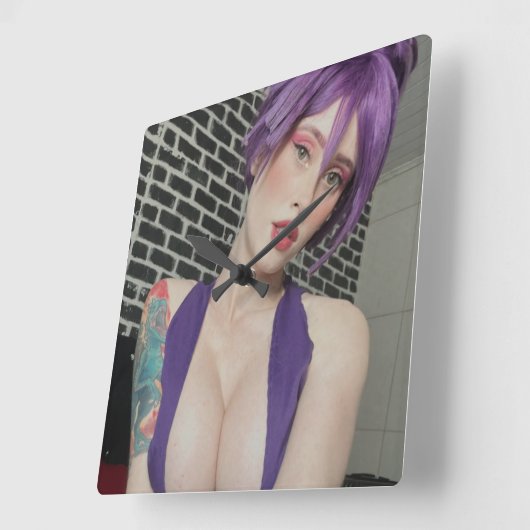 Halfangel66 horloge violette (Angle)