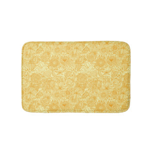 Halfbloem in warme kleuren badmat