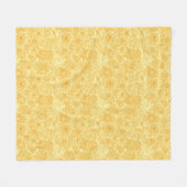 Halfbloem in warme kleuren fleece deken (Voorkant (Horizontaal))