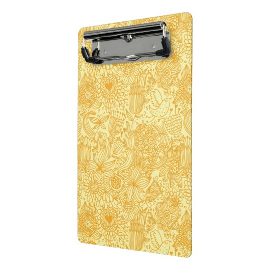 Halfbloem in warme kleuren mini klembord (Angled2)