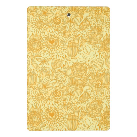 Halfbloem in warme kleuren mini klembord (Achterkant)