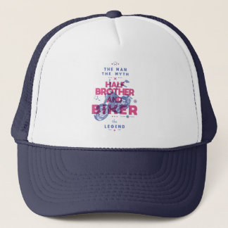 Halfbroer en fietser het man de mythe van de legen trucker pet