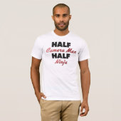 Halfcamera Man Half Ninja T-shirt (Voorkant volledig)