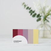 Halfcirkelpaneel - Kleurenbalken 02 Visitekaartje (Staand voorkant)