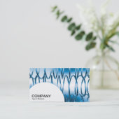 Halfcirkelpaneel - Springs blauw Visitekaartje (Staand voorkant)