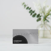 Halfcirkelpaneel (stippen) - concentrische ringen  visitekaartje (Staand voorkant)