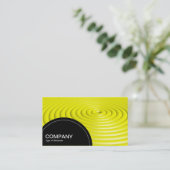 Halfcirkelpaneel (stippen) - Concentrische ringen Visitekaartje (Staand voorkant)