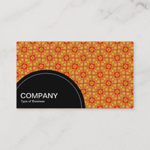 Halfcirkelpaneel (stippen) - Geometrisch patroon 0 Visitekaartje