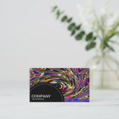 Halfcirkelpaneel (stippen) - Kleurdraai Visitekaartje (Staand voorkant)