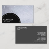 Halfcirkelpaneel (stippen) - Zeepbellen Visitekaartje (Voorkant / Achterkant)