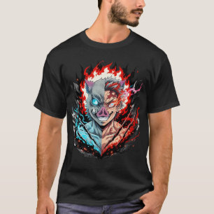 Halfdemon krijger masker – Anime stijl Vuur en Ijs T-shirt
