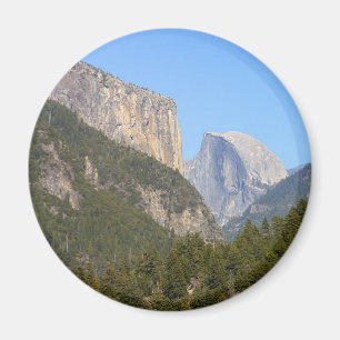 Halfdome Yosemite Bossen Magneet