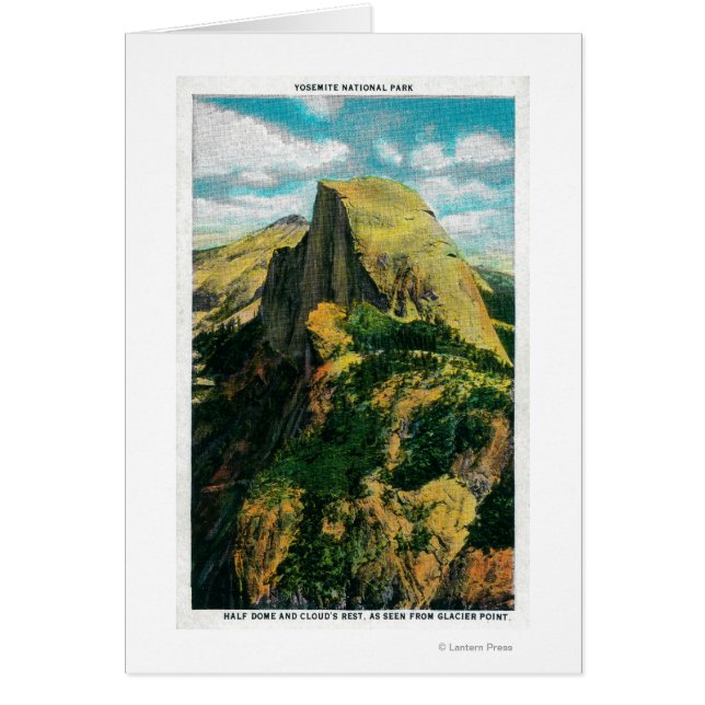 Halfdommen en Cloud Rest van Glacier Point (Voorkant)