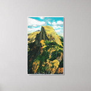 Halfdommen en Cloud Rest van Glacier Point Canvas Afdruk