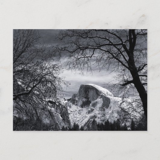 Halfdommen in de winter | Yosemite Valley Briefkaart (Voorkant)