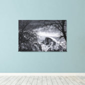 Halfdommen in de winter | Yosemite Valley Canvas Afdruk (Insitu (Houten vloer))