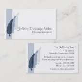 Halfdoorsnede in blauw visitekaartje (Voorkant / Achterkant)