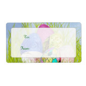 Halfdoze paaseieren etiket (Voorkant)