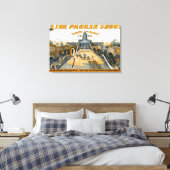 Halfeeuwfeest van Kansas. Staat huis grond. Canvas Afdruk (Insitu (Slaapkamer))