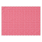 Halffijn lintafdruk, diep koraal rood en roze tafelkleed (Voorkant (Horizontaal))