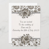 Halfformele  uitnodiging (Voorkant / Achterkant)