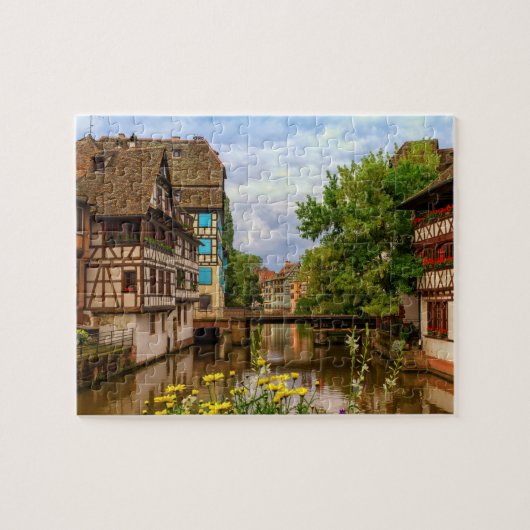 halfgetijdenhuizen in Petite France, Straatsburg, Legpuzzel (Horizontaal)