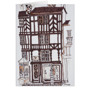 Halfgetimberde Bouw   Rennes, Bretagne, Frankrijk