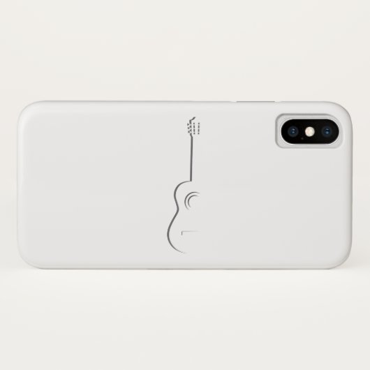 Halfgitaarcontour Case-Mate iPhone Case (Achterkant (horizontaal))