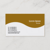 Halfgolfmonogram - Bruin 996600 Visitekaartje (Achterkant)