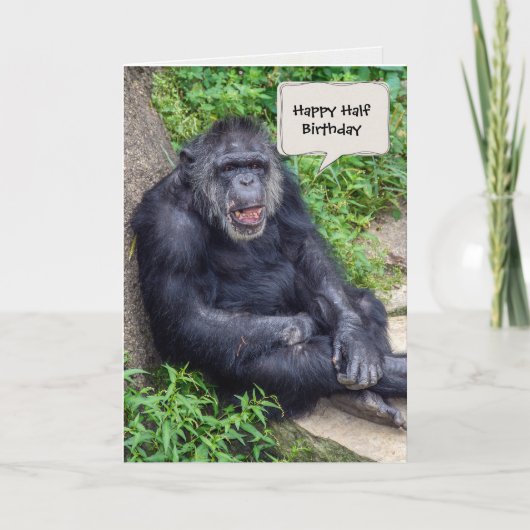 Halfjaarlijkse chimpansee kaart (Voorkant)