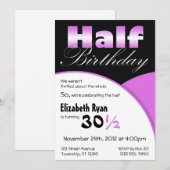 Halfjaarlijkse Paarse feestdagen Kaart (Voorkant / Achterkant)