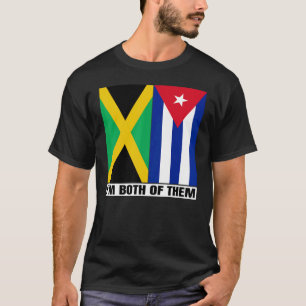 HalfJamaicaanse halve Cubaanse erfgoed Jamaica & C T-shirt