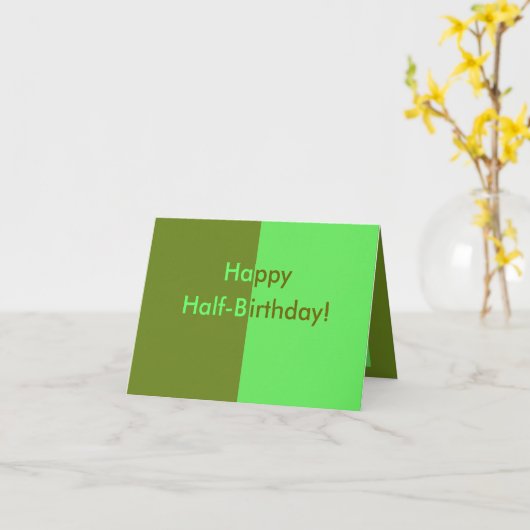 Halfjarige Kaart (Gele Bloem)