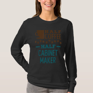 Halfkast voor halve koffie t-shirt