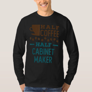 Halfkast voor halve koffie t-shirt