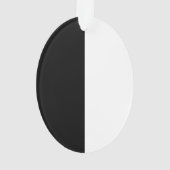 Halflang zwart en wit midden ornament (achterkant)