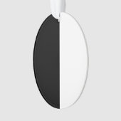 Halflang zwart en wit midden ornament (voorkant)