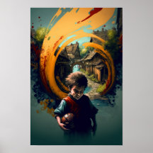 Halfling Avonturenposter | D&D Kunst 5