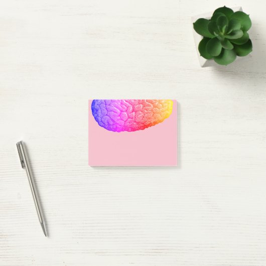  halfmenselijke hersengradiënt post-it® notes (Kantoor)