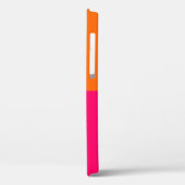 HalfOranje en helder roze Case-Mate iPhone Case (Achterkant / Links)